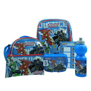 ست 6 در 1 کوله پشتی 40 سانتی Justice League مدل Rainbow Max - Backpack - Promotion Items 6 in 1 - Justice League _کیف مدرسه